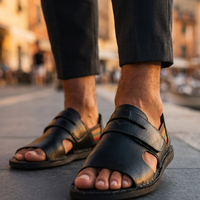 Rowan | Men's Orthopedic Leather Sandals