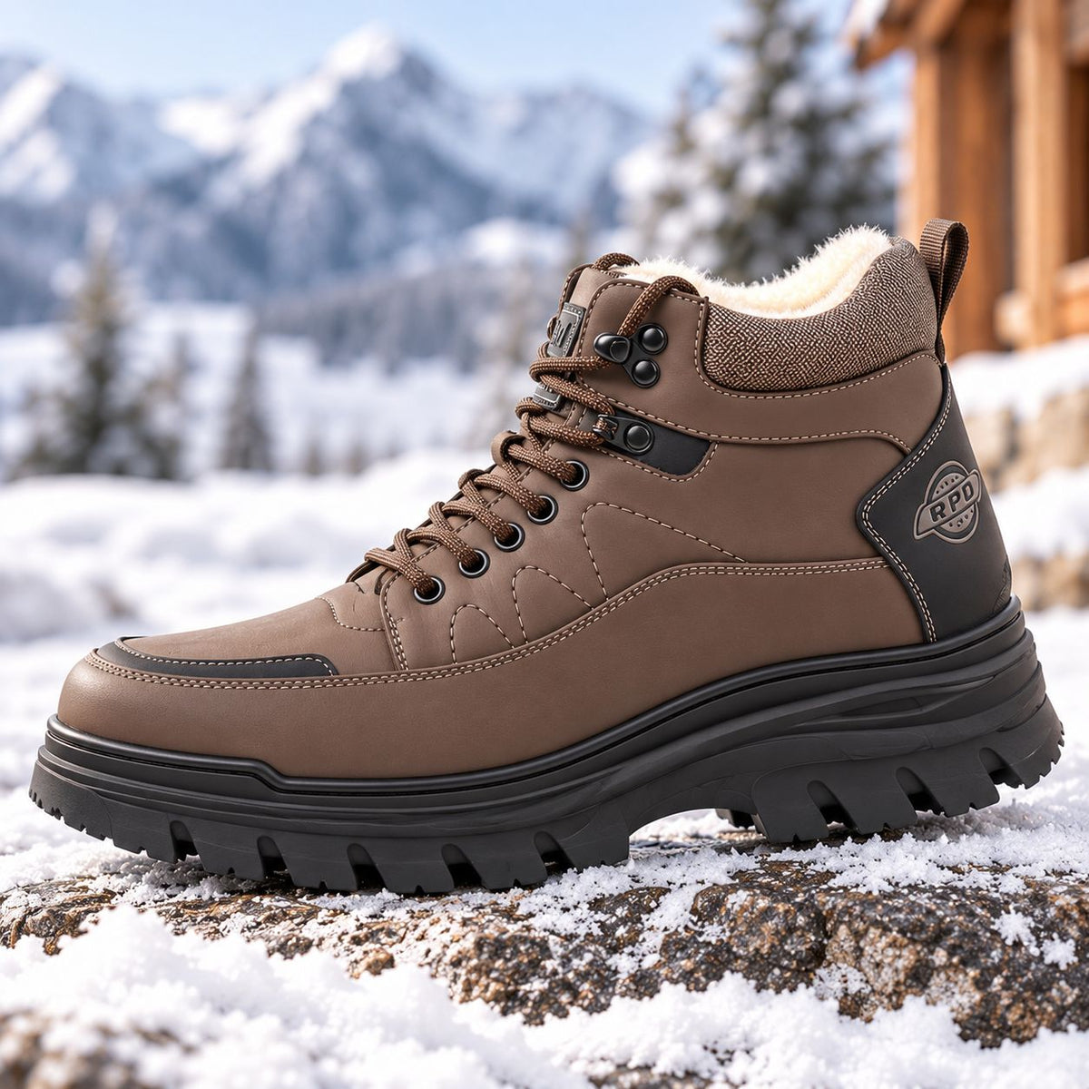 Rowan | Men's Fleece Lined Leather Winter Boots