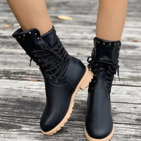 Rowan | Round Toe Platform Boots