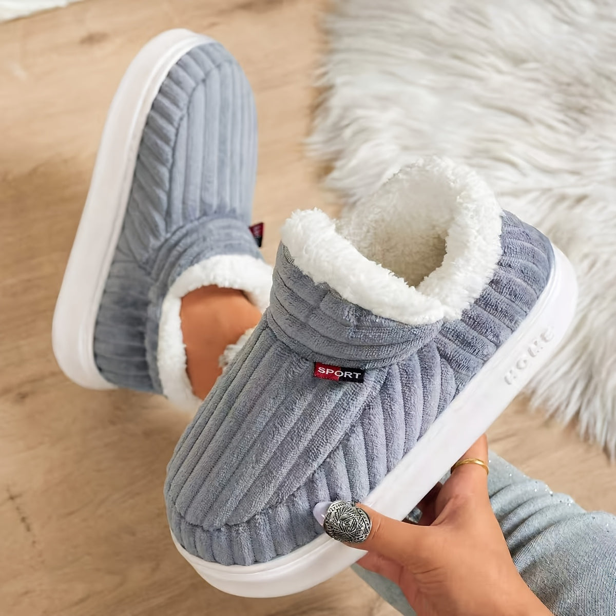 Rowan | Warm Slipper Boots