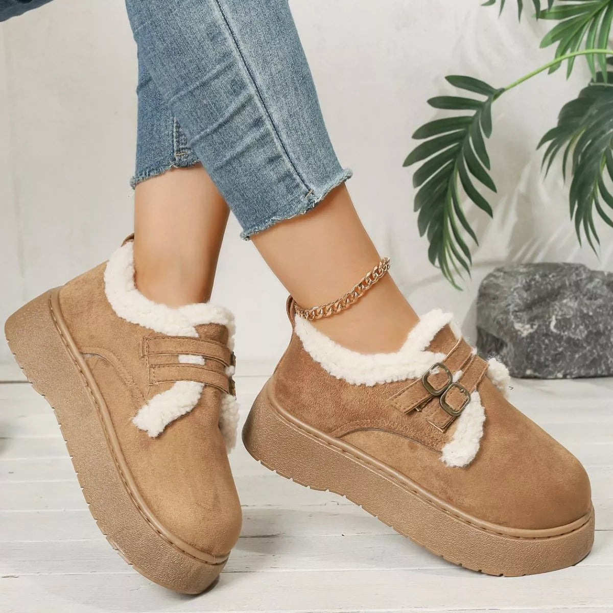 Rowan buckle winter ankle boots