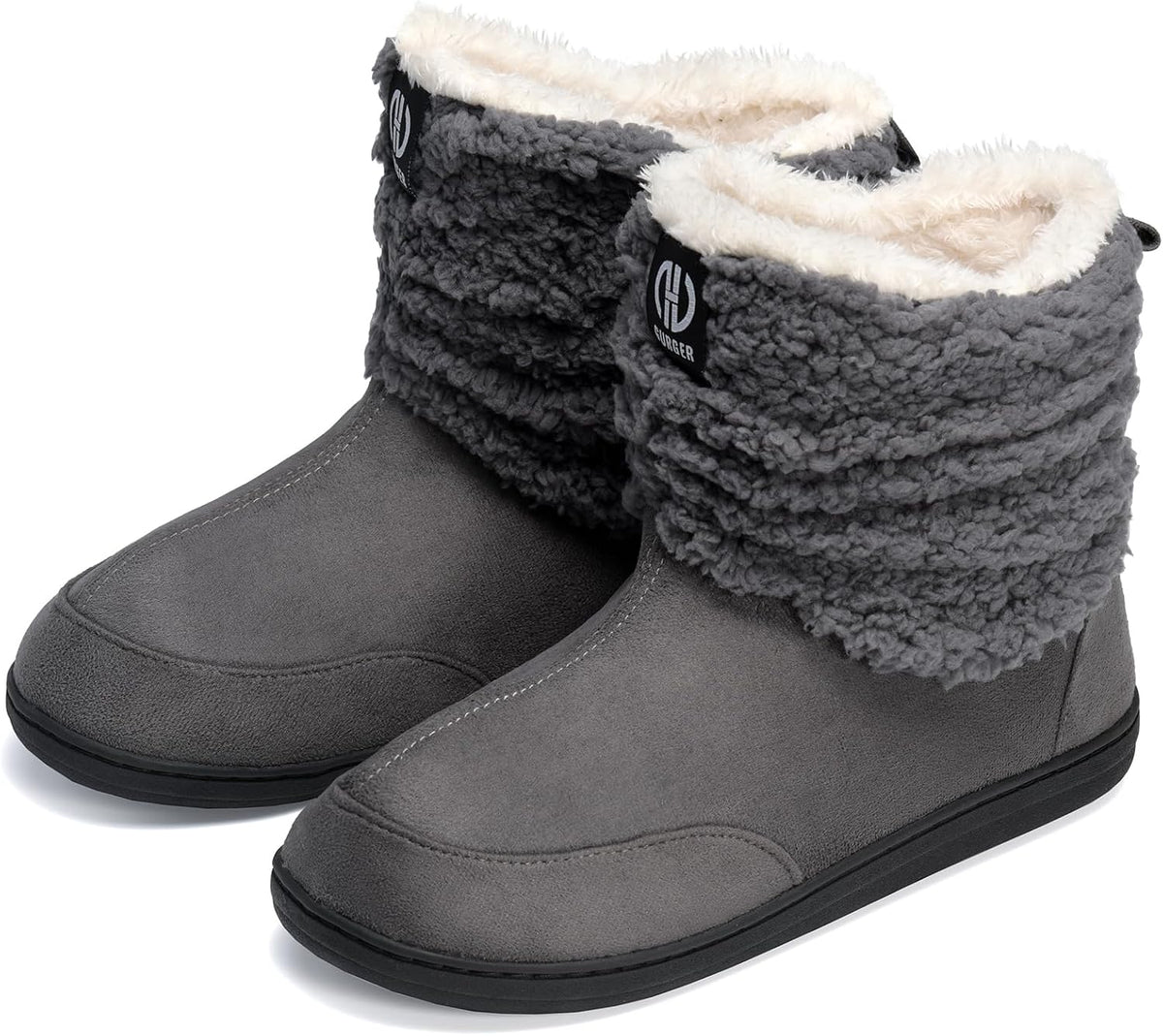 Rowan | Men's Fleece Bootie Slippers