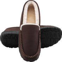 Rowan | Men's Fur-Lined Moccasin Slippers