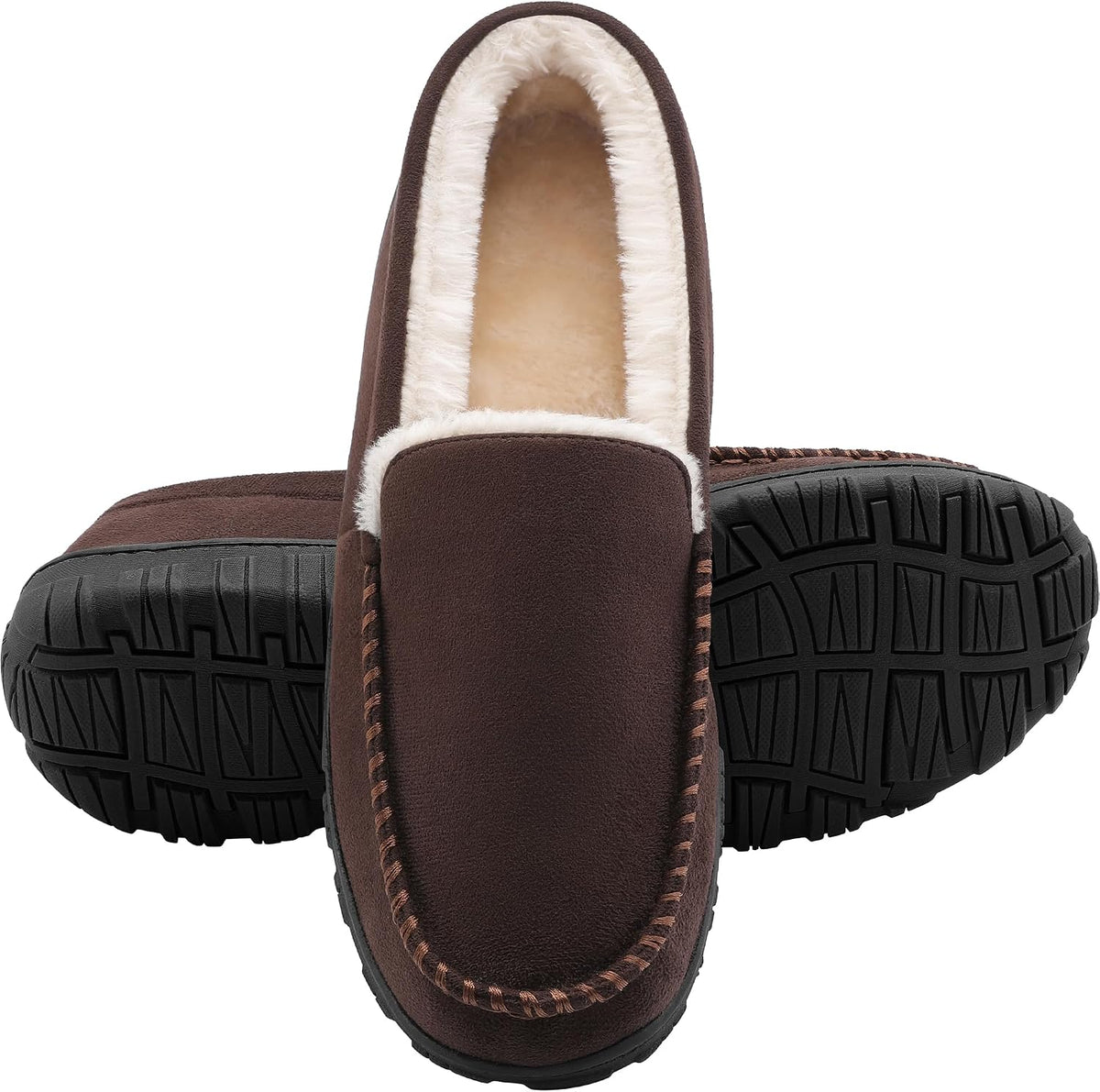 Rowan | Men's Fur-Lined Moccasin Slippers