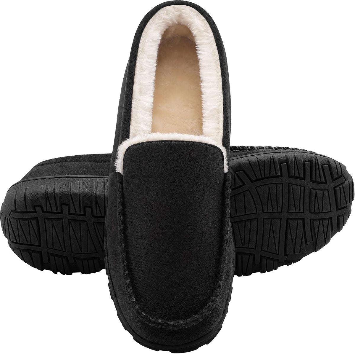 Rowan | Men's Fur-Lined Moccasin Slippers