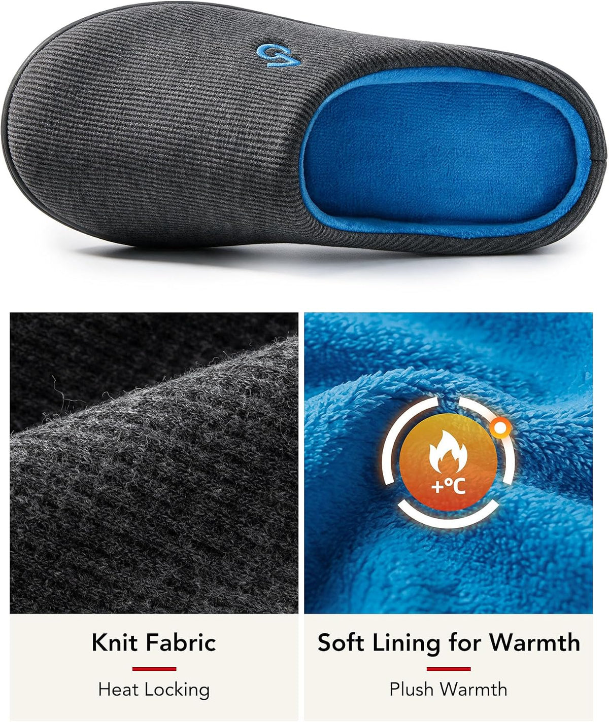 Rowan | Men's Two-Tone Slippers