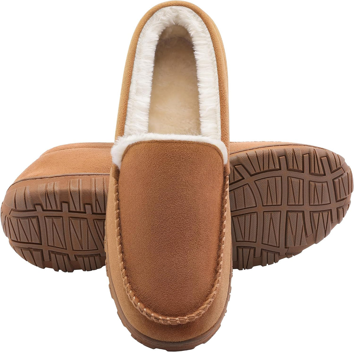 Rowan | Men's Fur-Lined Moccasin Slippers