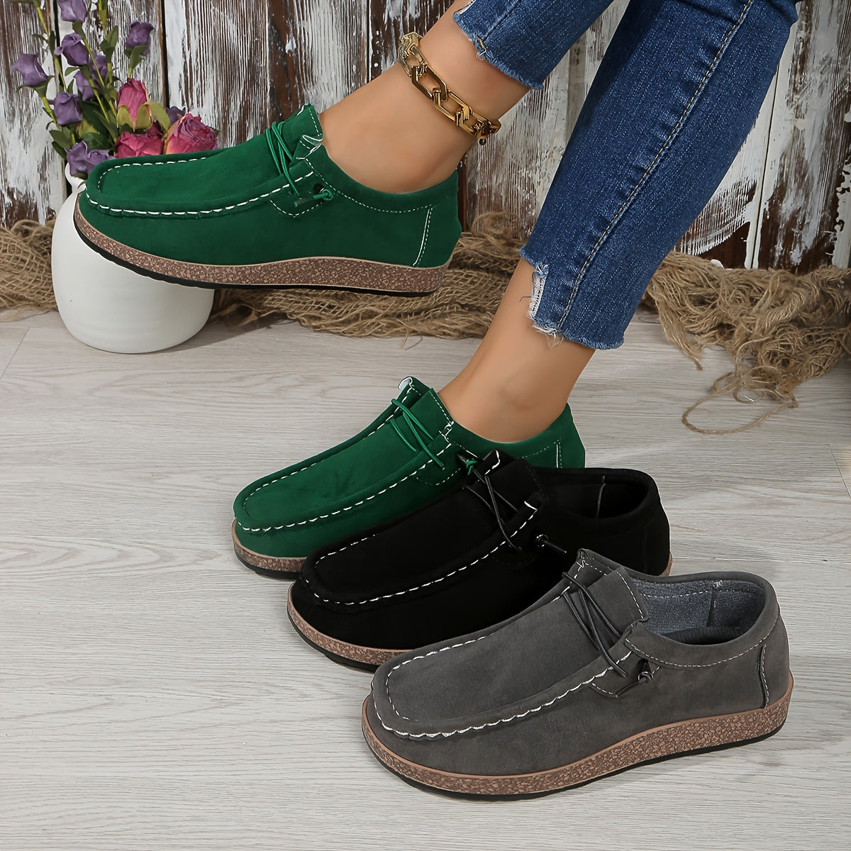 Rowan | Green Comfort Sneakers