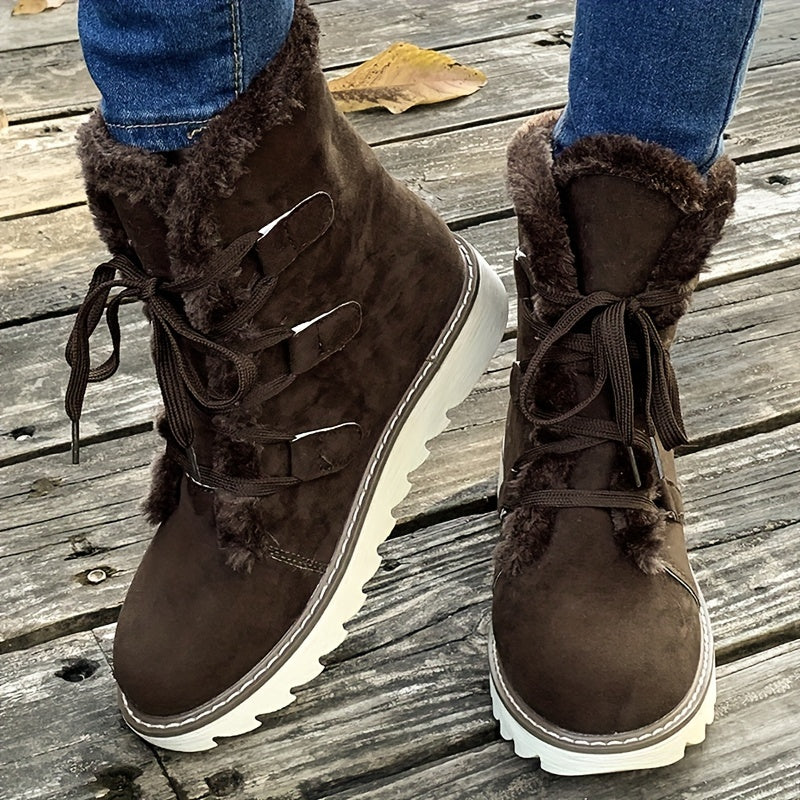 Rowan | Lace-Up Snow Boots