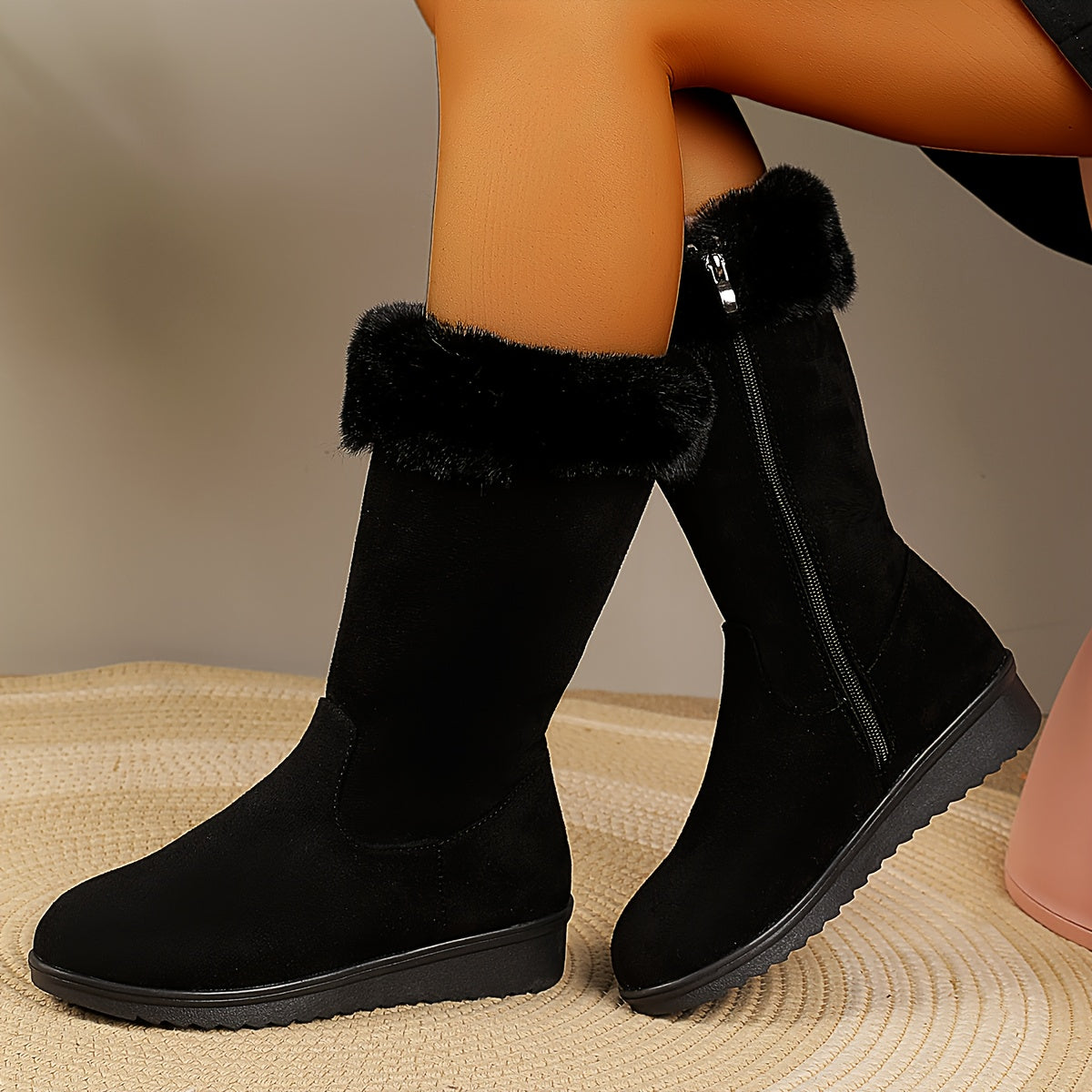 Rowan | Fur-Lined Knee-High Boots