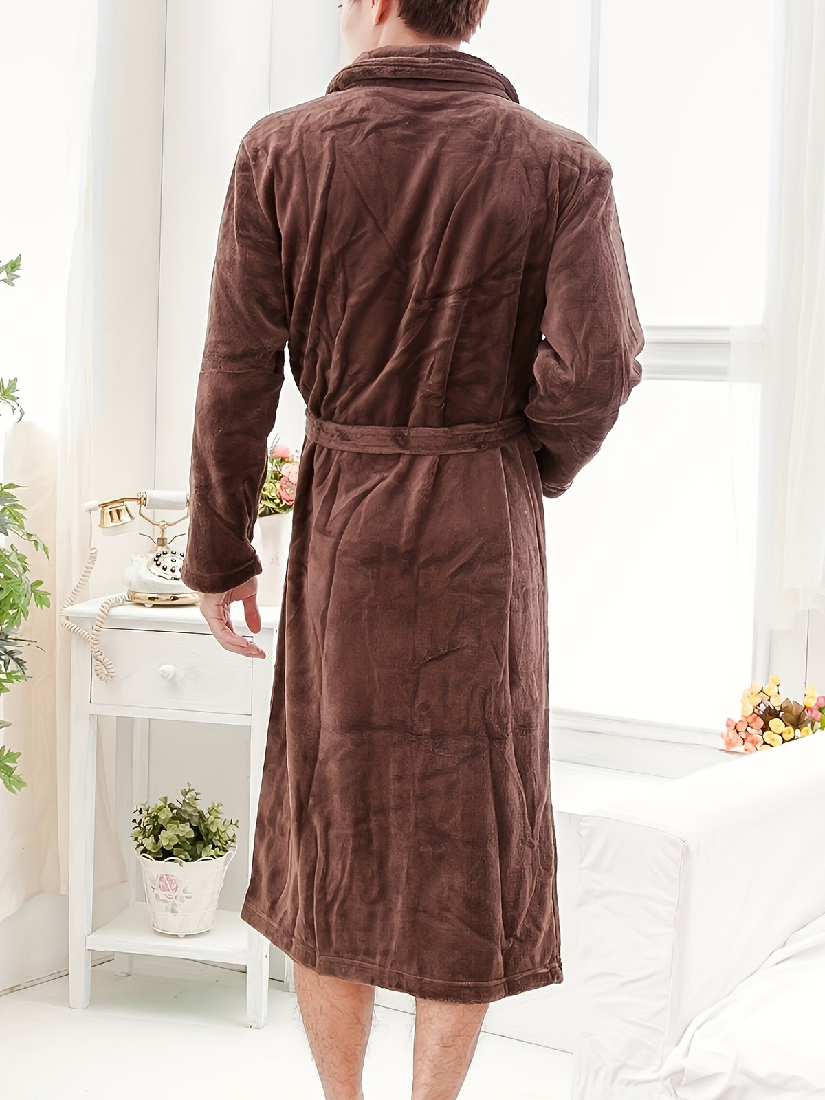 Rowan | Men's Fleece Dressing Gown