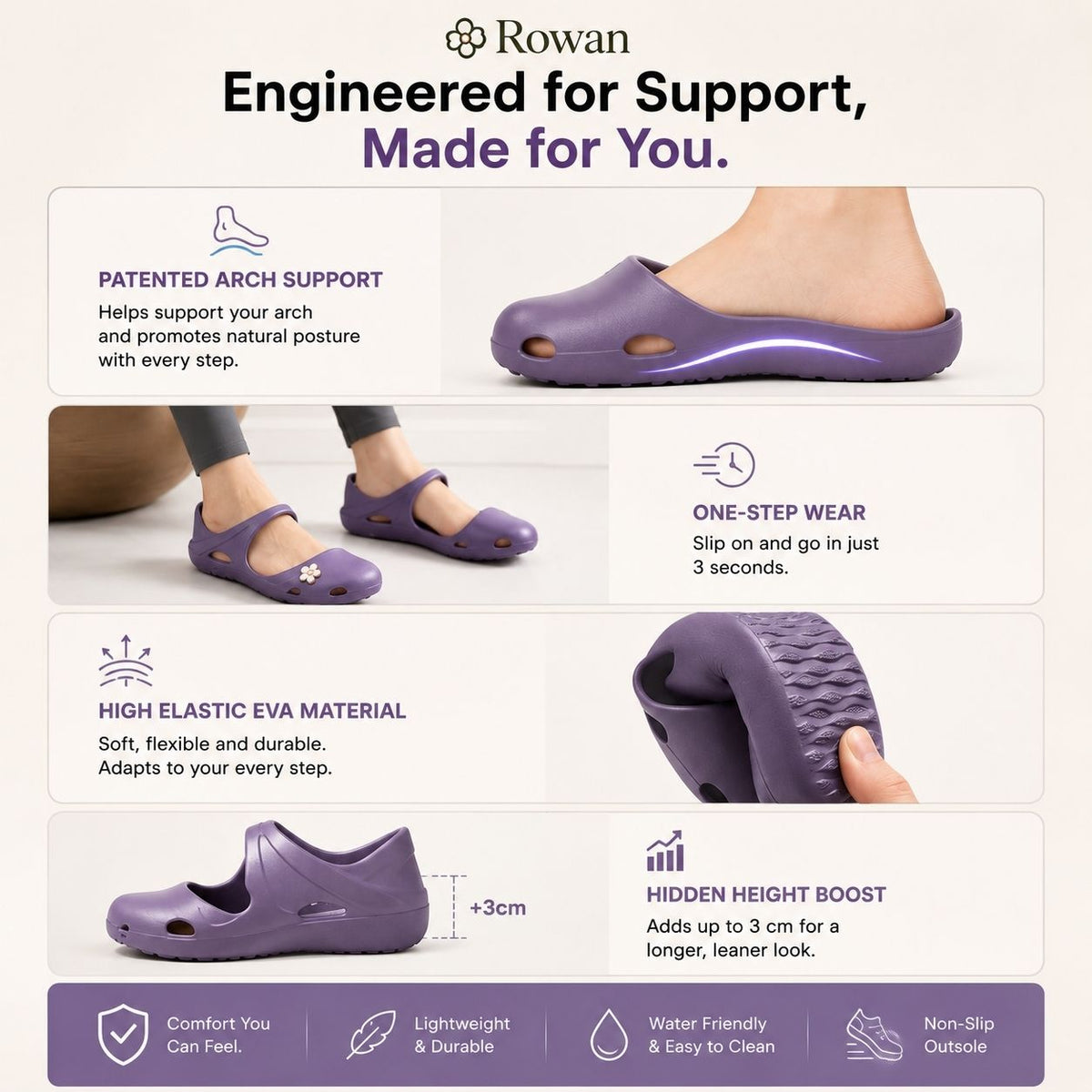 Rowan | Arch Support Sandals
