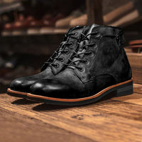 Hunter Mens Leather Boots