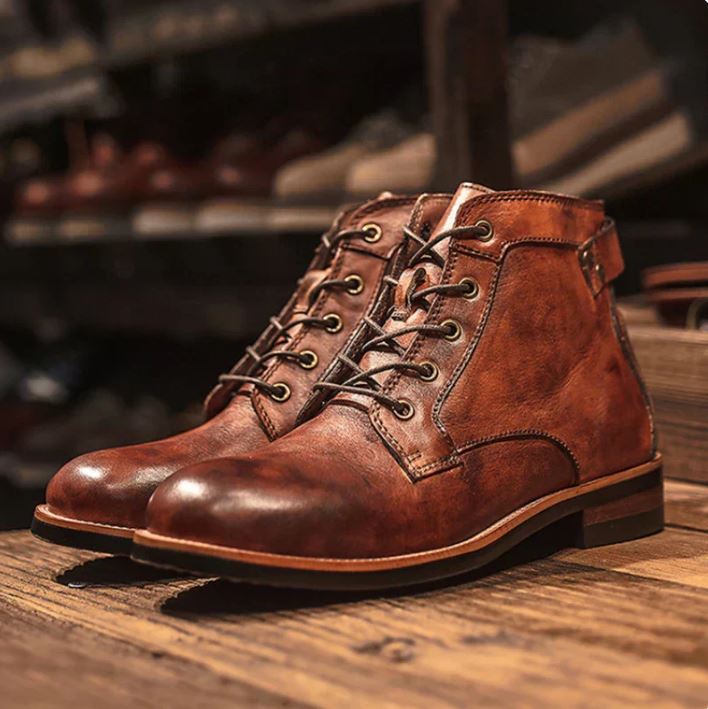 Hunter Mens Leather Boots