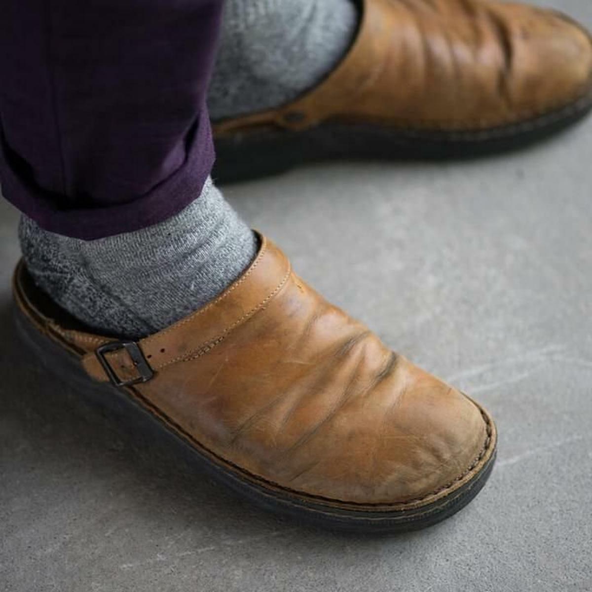 Rowan | Men's Leather Arch Support Mules