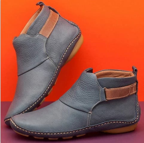 Rowan | Orthopedic Leather Ankle Boots