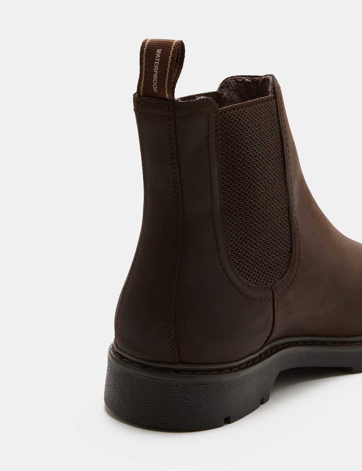 Dark brown Chelsea boots for smart casual wear