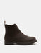 Men's dark brown waterproof nubuck Chelsea boots