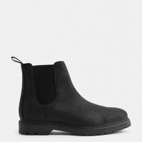 Slip-on nubuck Chelsea boots side view