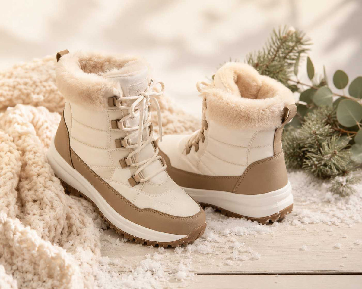 Warm lifestyle photo of the orthopedic sandals
