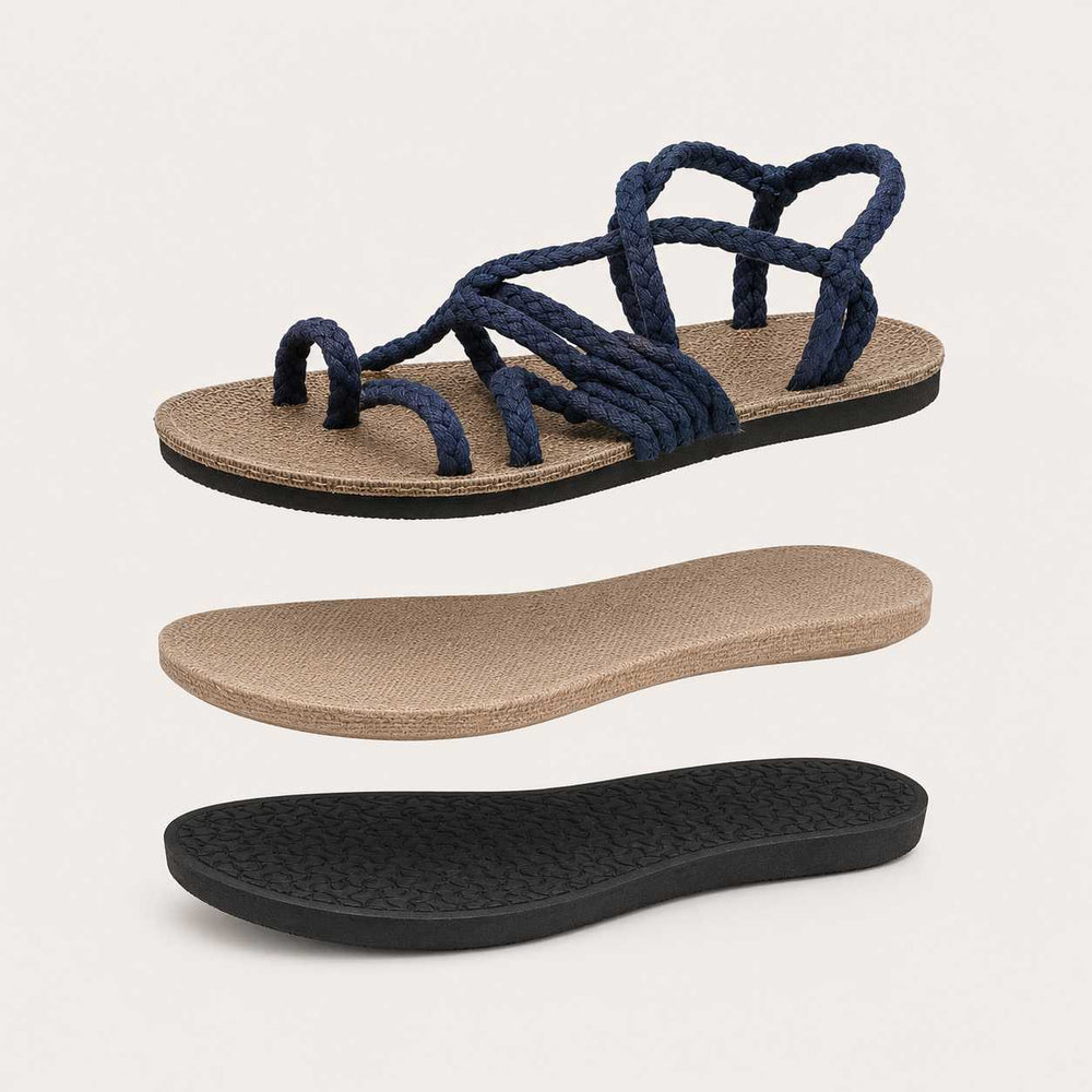 Why Strappy Lace-Up Flat Sandals works?