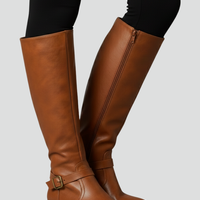 Rowan | Wide Calf Leather Boots