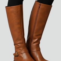 Rowan | Wide Calf Leather Boots