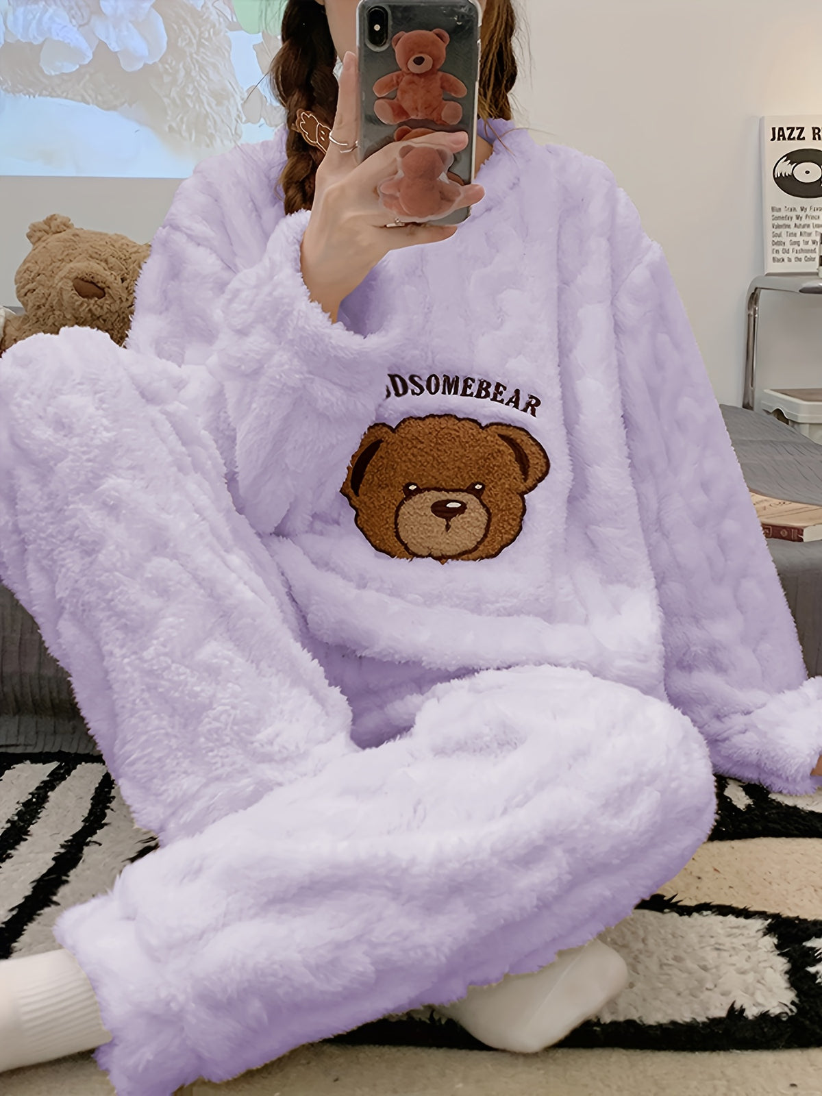 Rowan | Women's Bear Fleece Pyjamas