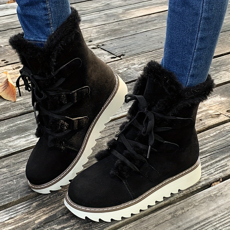 Rowan | Lace-Up Snow Boots
