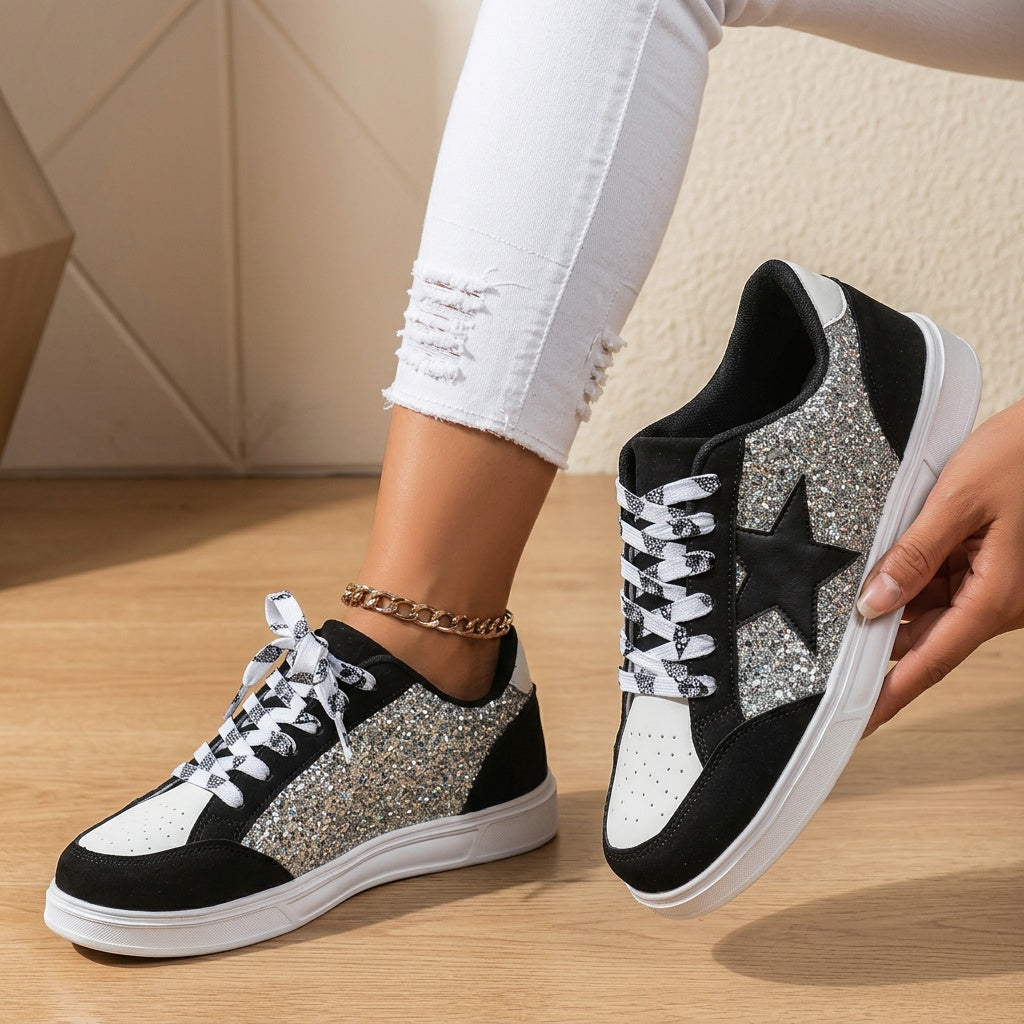 Rowan | Star Glitter Trainers