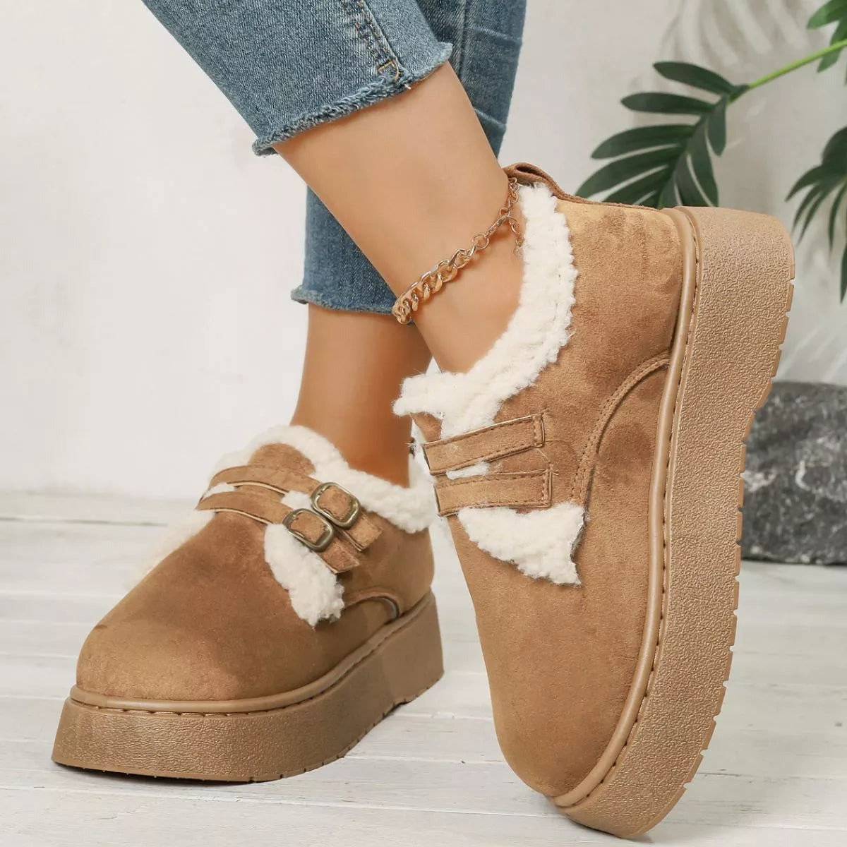 Rowan buckle winter ankle boots