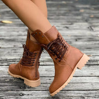Rowan | Round Toe Platform Boots