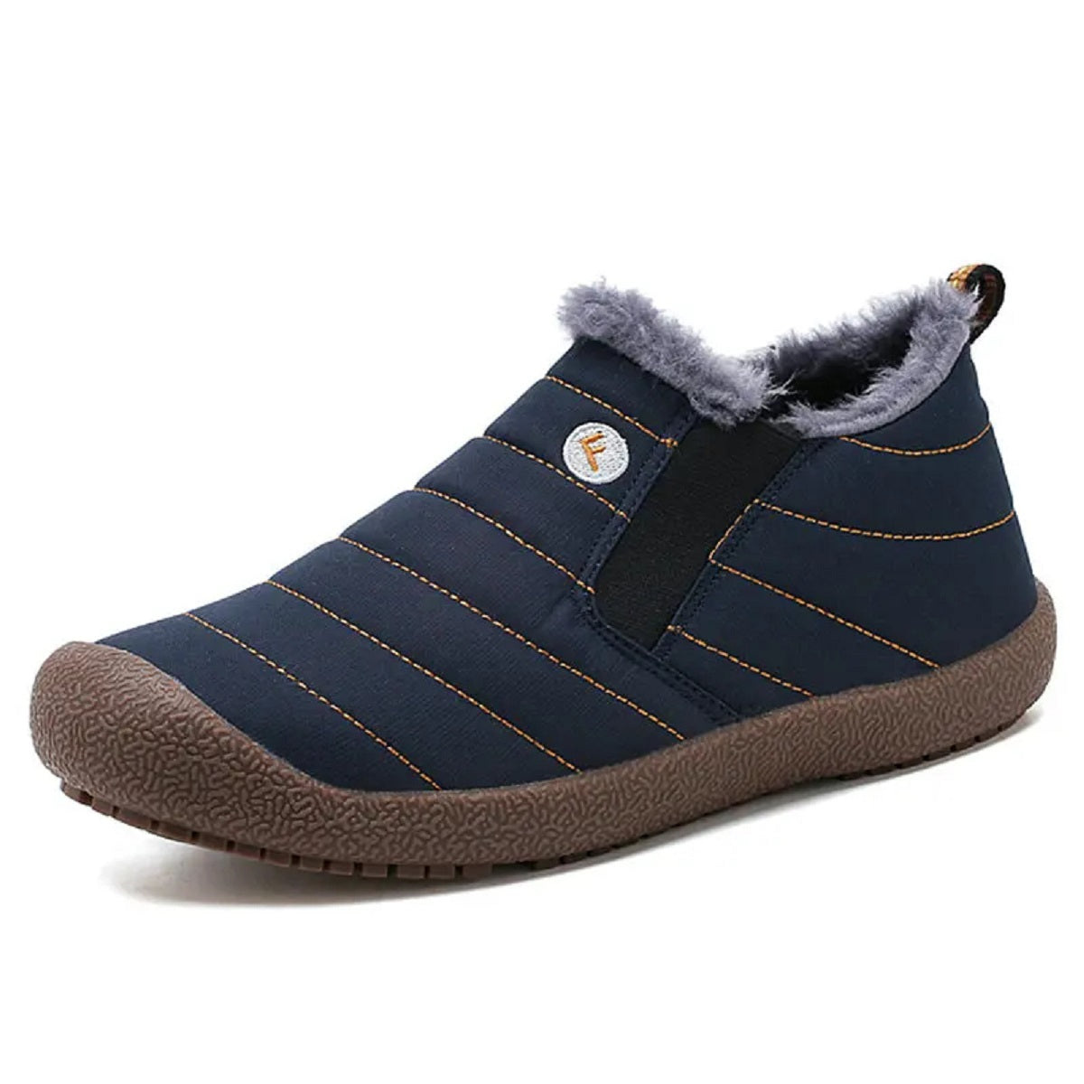 Rowan winter fleece slippers blue