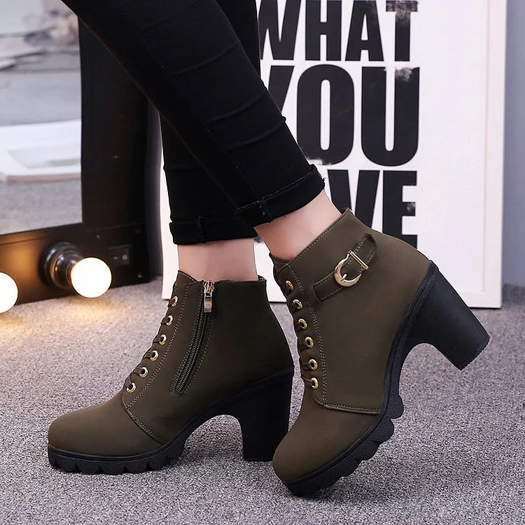 Rowan | Women's Lace-Up Ankle Boots