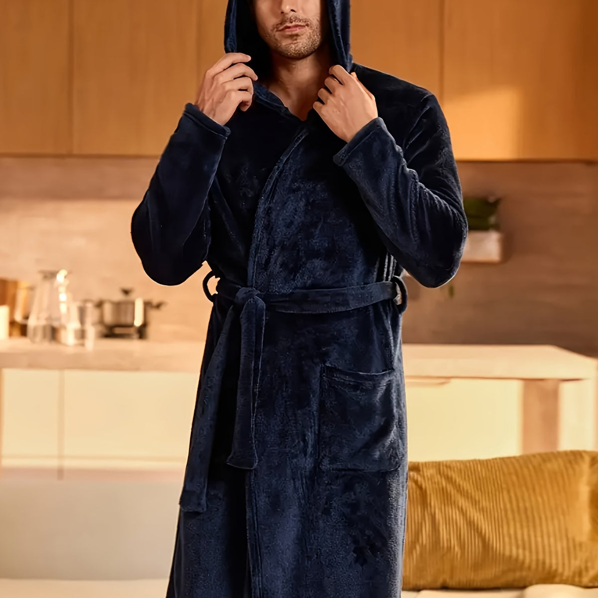 Rowan | Men's Flannel Dressing Gown
