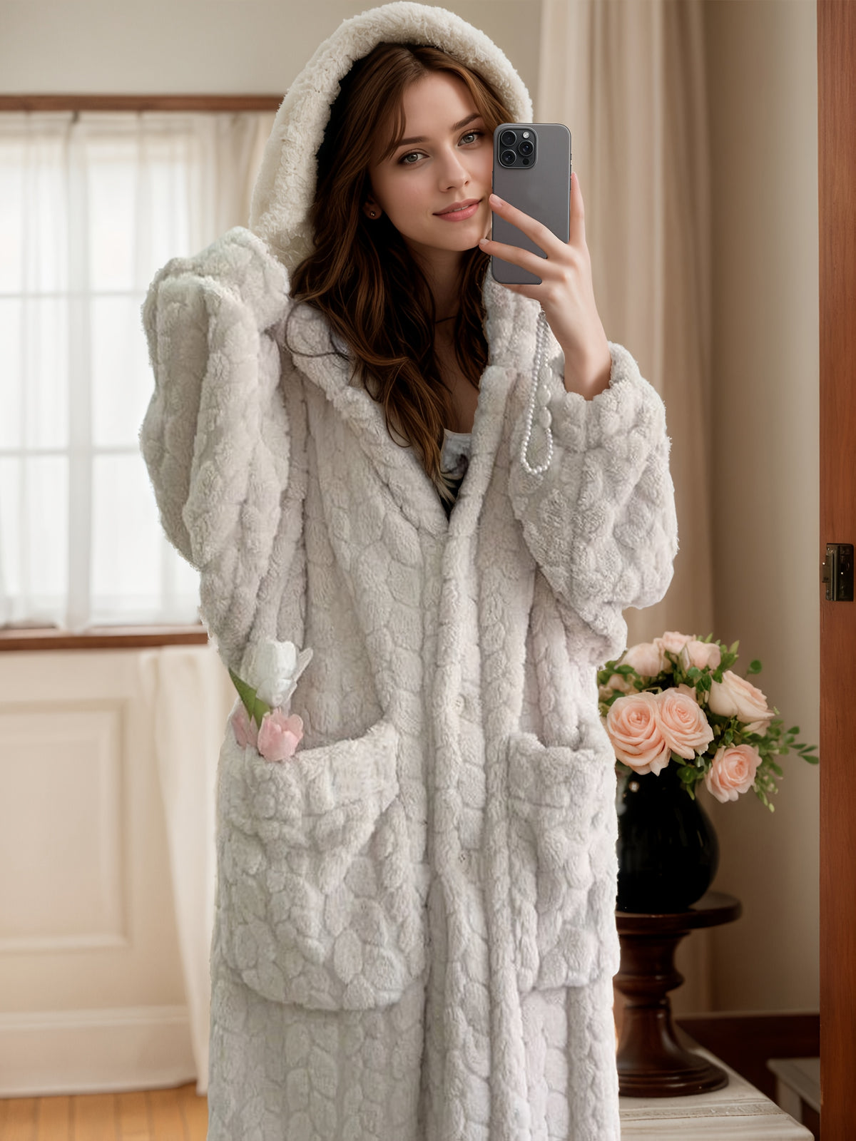 Rowan | Women's Flannel Dressing Gown