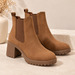 Rowan | Camel Chelsea Boots