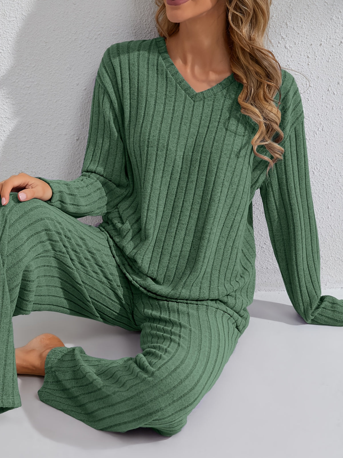 Rowan | Women's V-Neck Loungewear Set