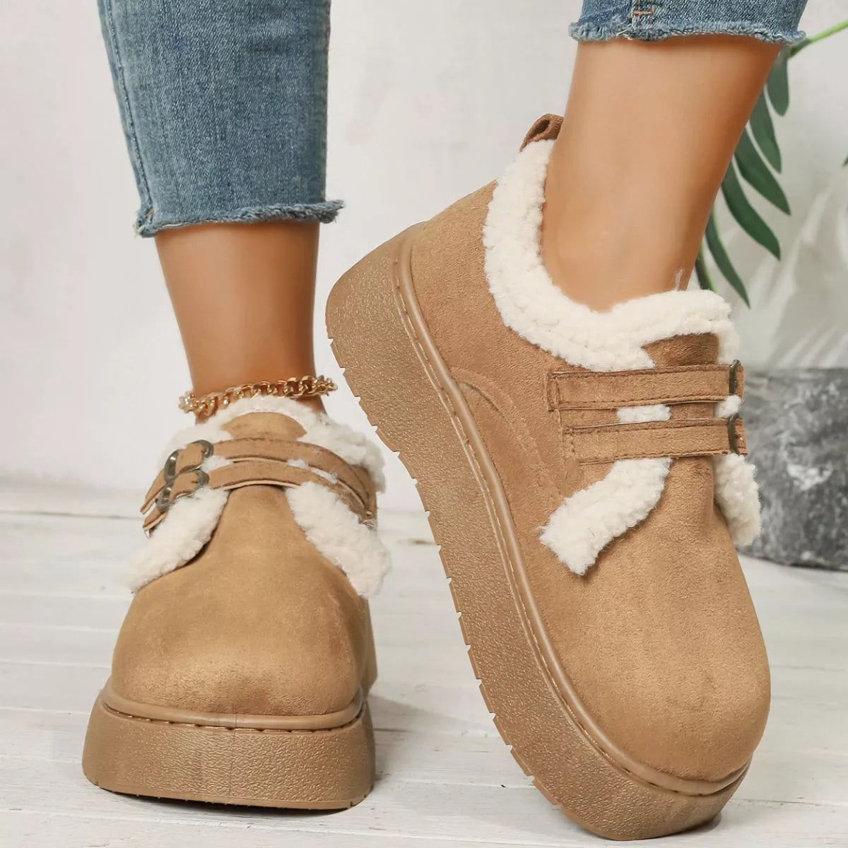 Rowan buckle winter ankle boots