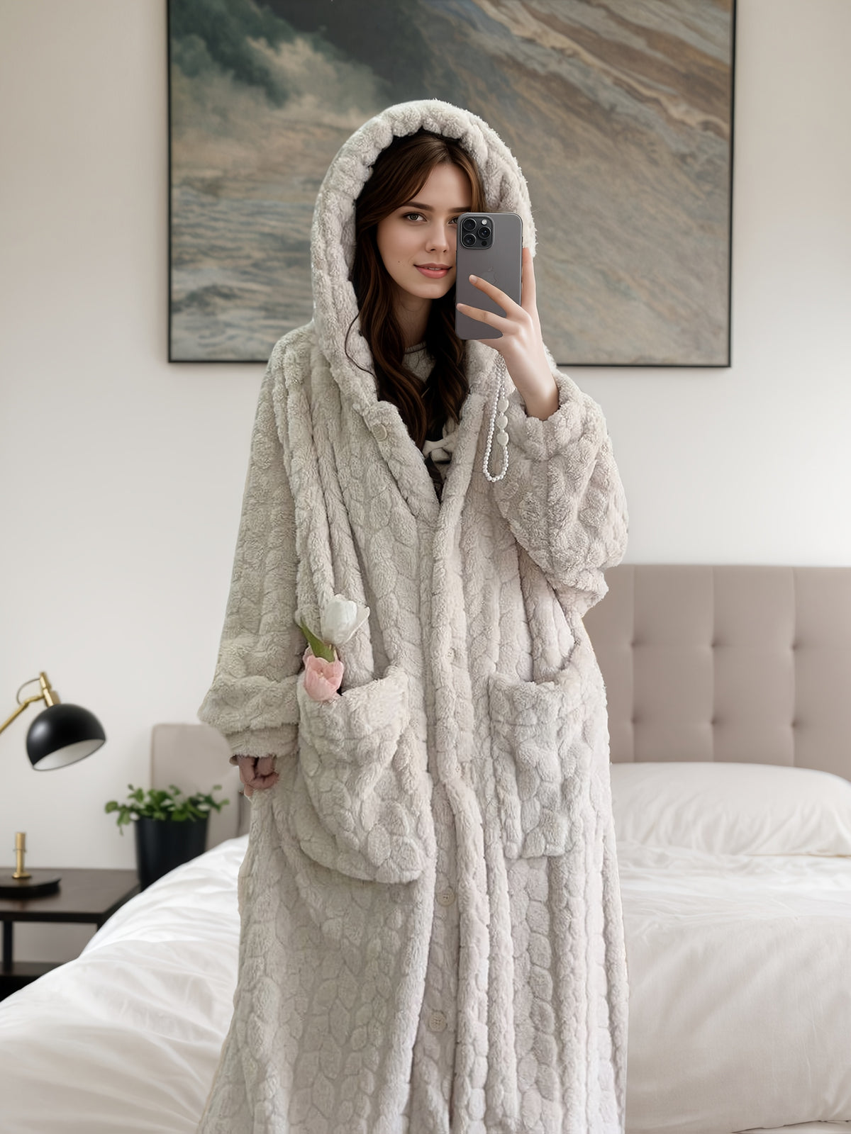 Rowan | Women's Flannel Dressing Gown