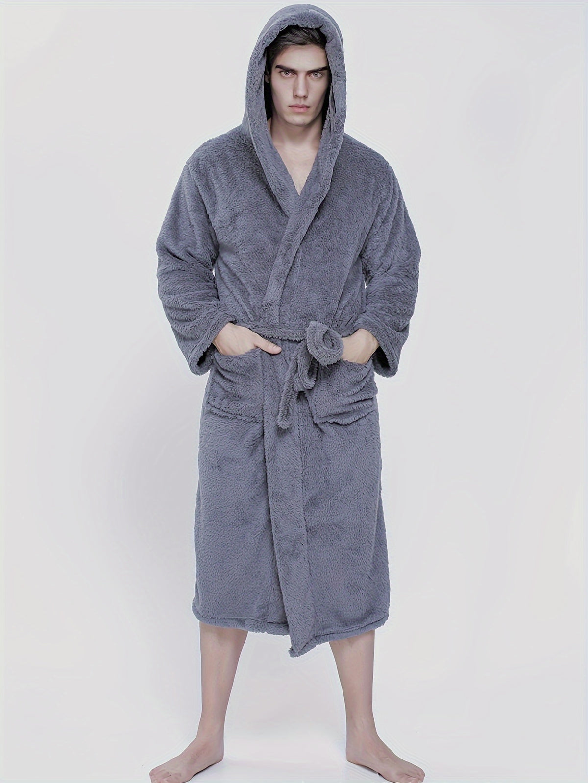 Rowan | Men's Hooded Dressing Gown