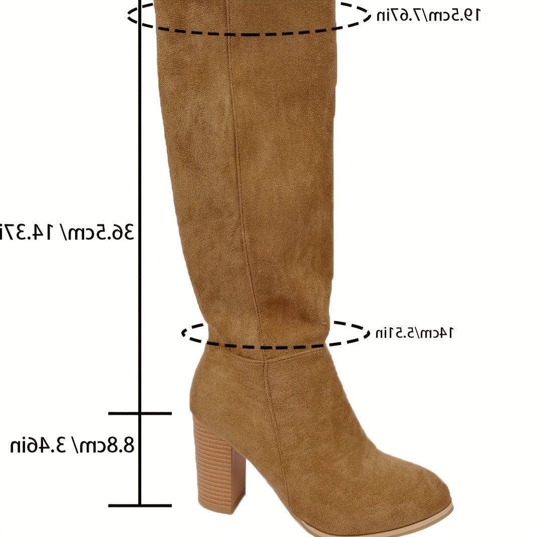 Rowan | Wide Calf Block-Heel Boots