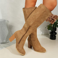 Rowan | Wide Calf Block-Heel Boots