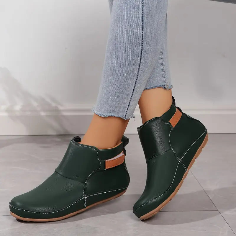 Rowan | Orthopedic Leather Ankle Boots