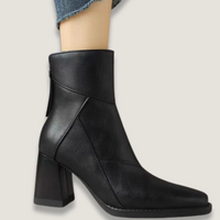 Slip on ankle boots worn