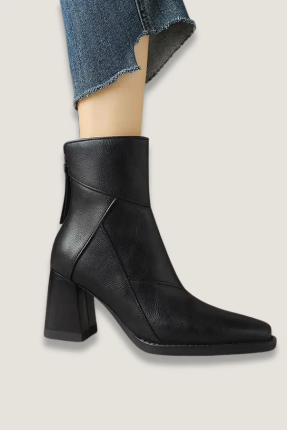 Slip on ankle boots worn
