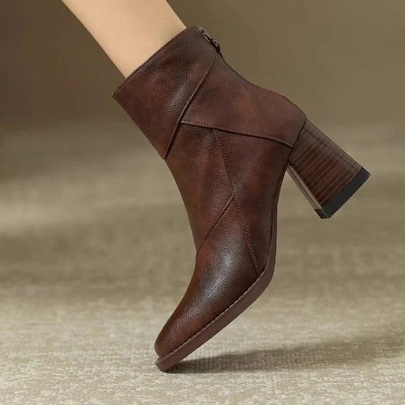 Comfortable slip on ankle booties