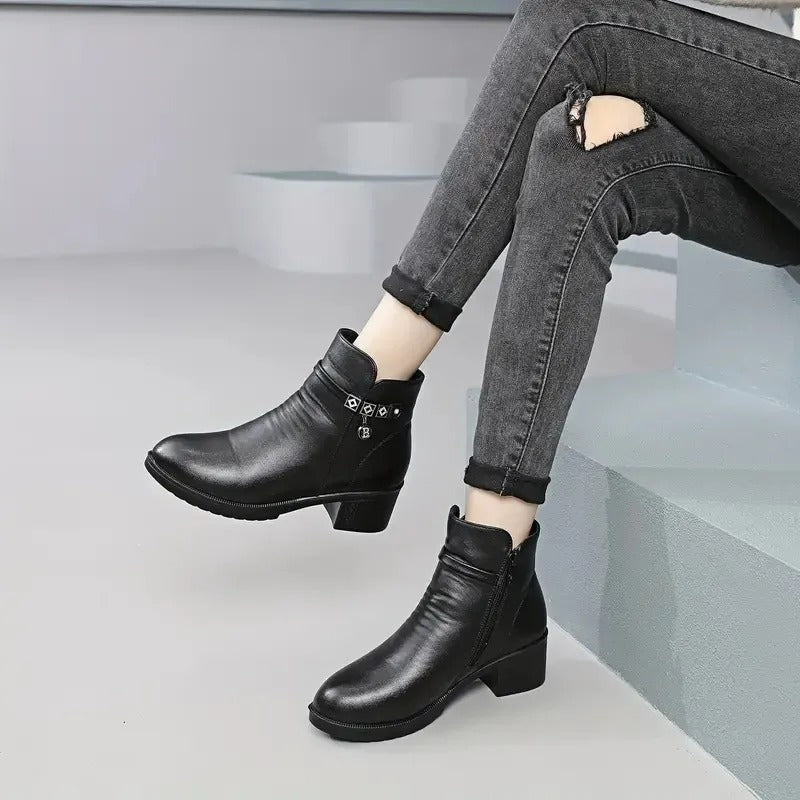 Rowan | Black Ankle Boots Women