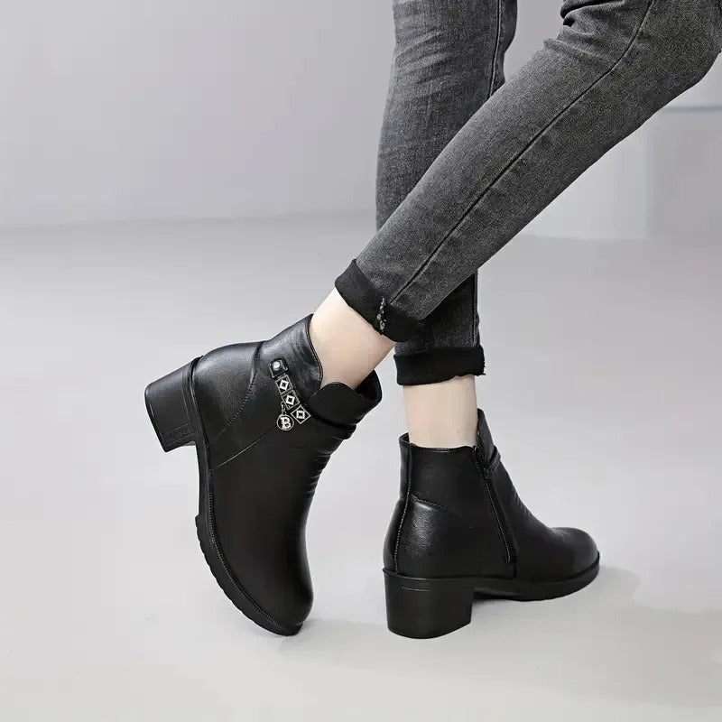 Rowan | Black Ankle Boots Women