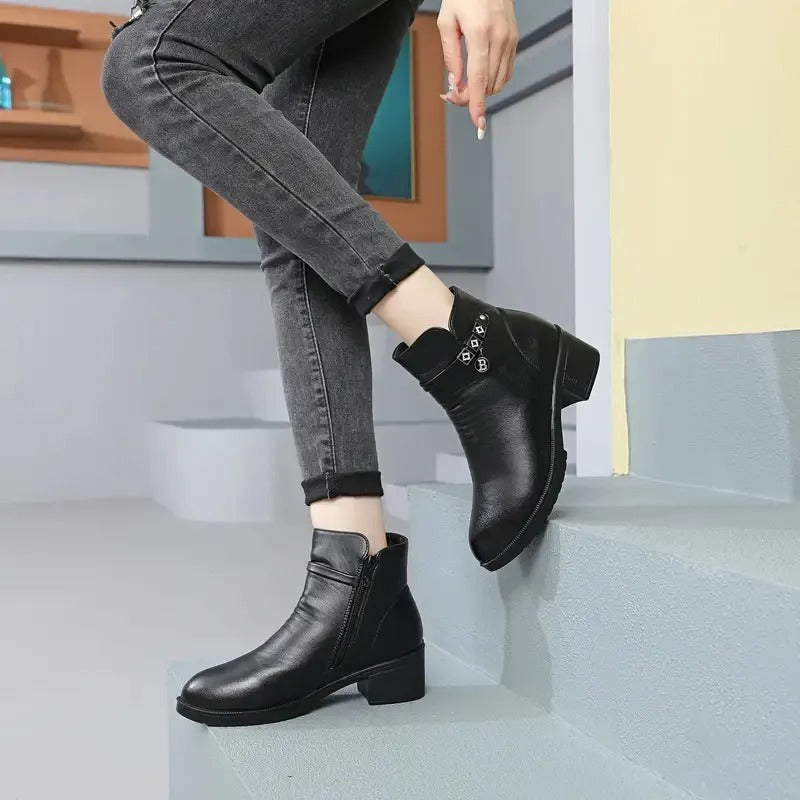 Rowan | Black Ankle Boots Women